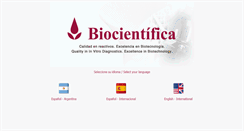 Desktop Screenshot of biocientifica.com.ar